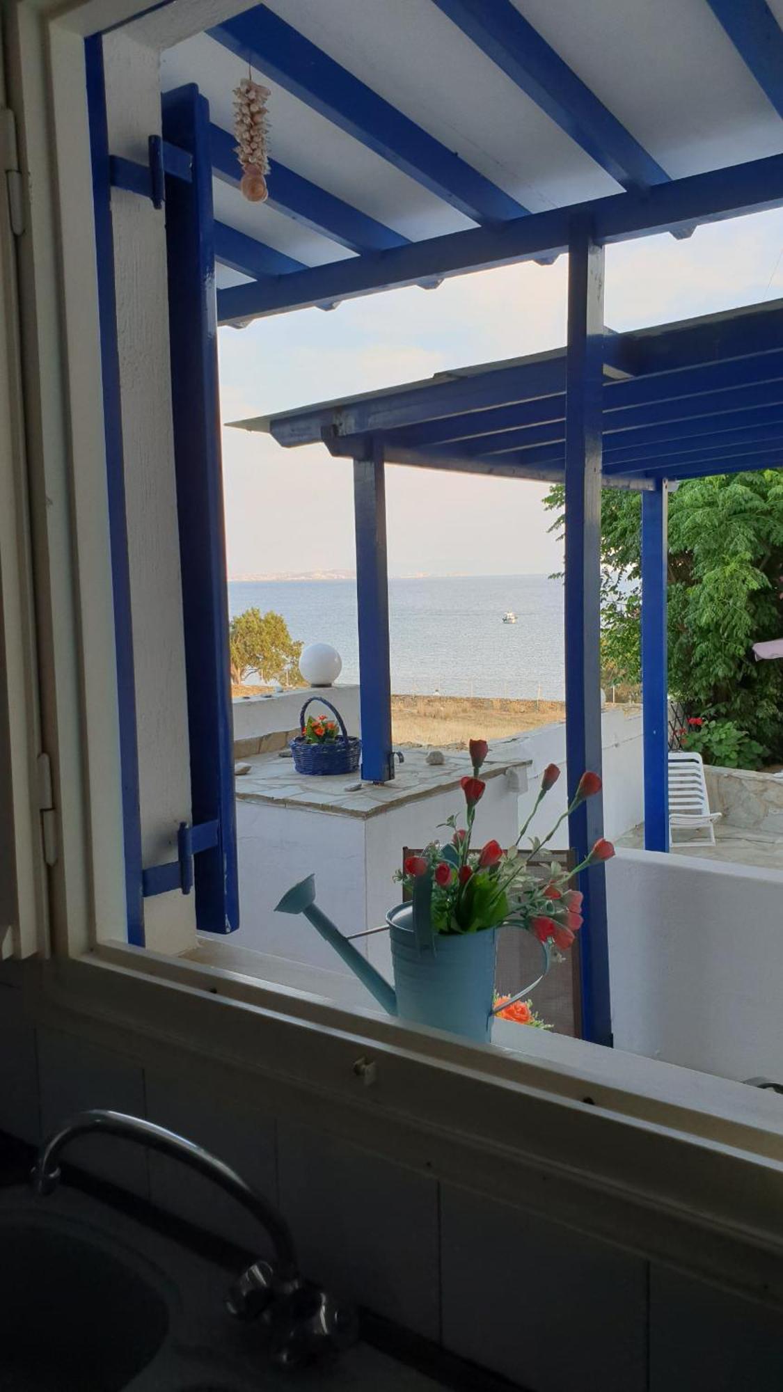 Galazio Kyma Apartment Agios Ioannis  Phòng bức ảnh